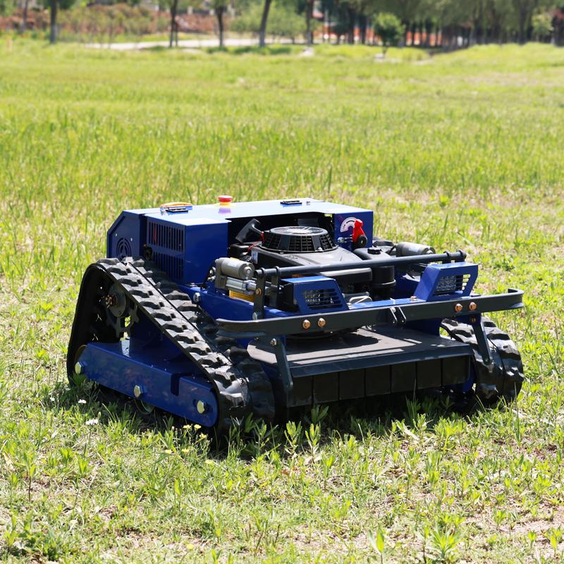 CE EPA Approved Crawler Remote Control Lawn Mower Mulching Grass for Home Courtyard Lawn