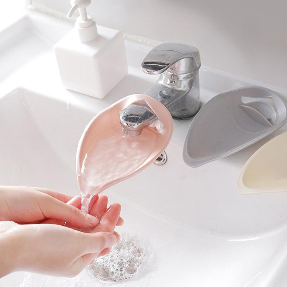 Silicone Faucet Extender Water-Saving Kids Baby Wash-Hand Faucet Extension Bathroom Accessories Water Tap Extender
