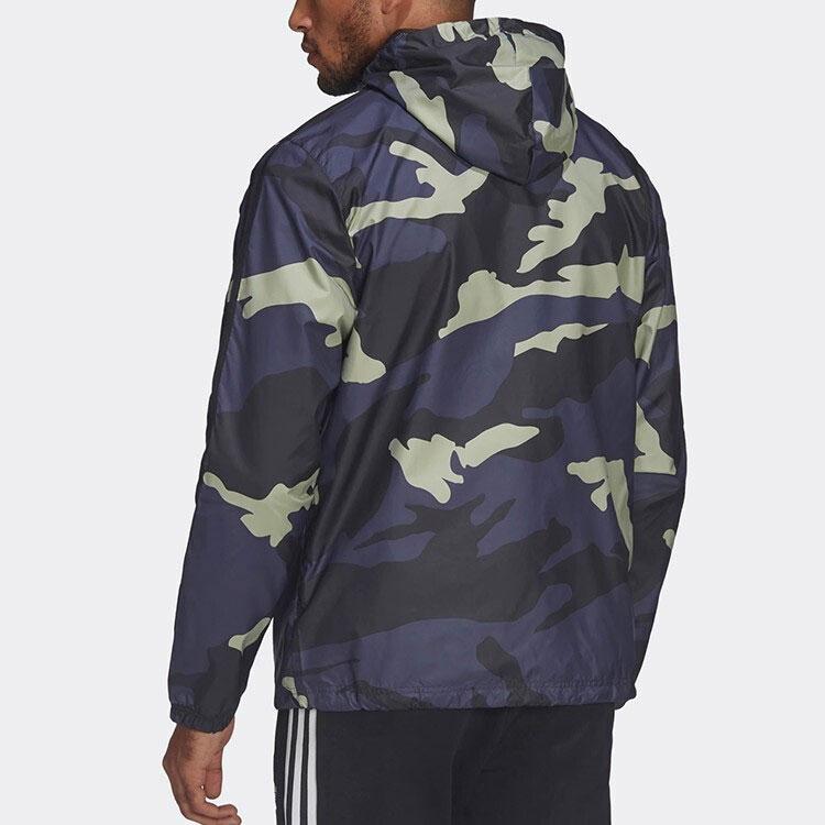 adidas Оригинальная ветровка с камуфляжным принтом, разноцветная, мужская HF4876