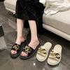 Slippers Women's Summer Outer Wear New Thick Bottom Soft Bottom Temperament Beach Sandals Trendy Fashion