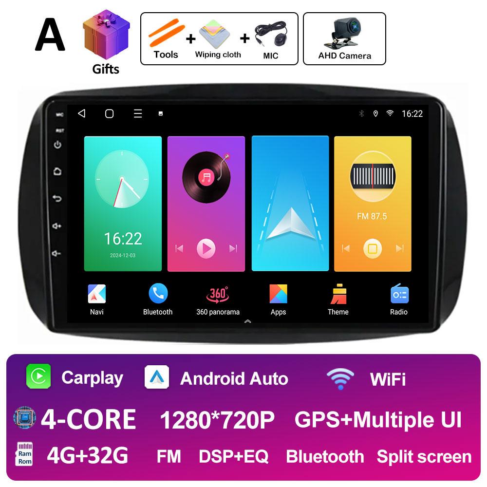 Автомобильное видео для Mercedes Benz Smart 453 Fortwo 2014 2015 2016 2017 - 2020 Радиоплеер Беспроводная навигация Carplay GPS Аксессуары