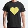 Summer Men Fashion Casual Short Sleeves My So Called Yellowy Heart Black Tees Oversized T-shirts