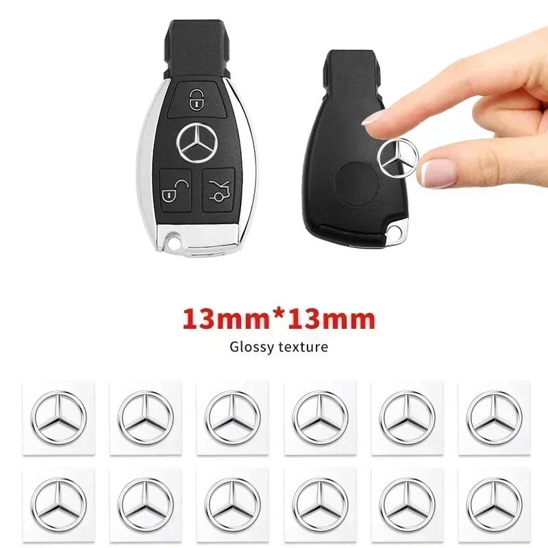 SFL1 13mm Car Remote Key Sticker Emblem Decal For Mercedes Benz AMG W211 W212 W166 W167 W117 W247 W176 W204 W203 W205 W140 X253 W210