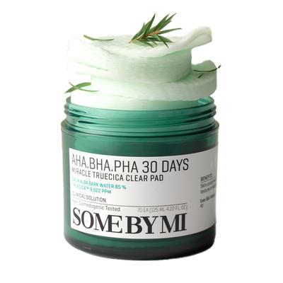 SOME BY MI AHA-BHA-PHA 30 Days Miracle Truecica Clear Pad 125 мл, 70 шт.