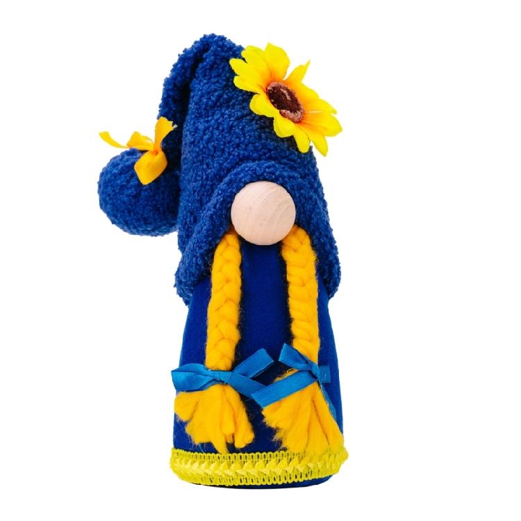 Sunflowers Gnomes Kitchen Tiered Tray Decros Spring Sunflowers Faceles Doll