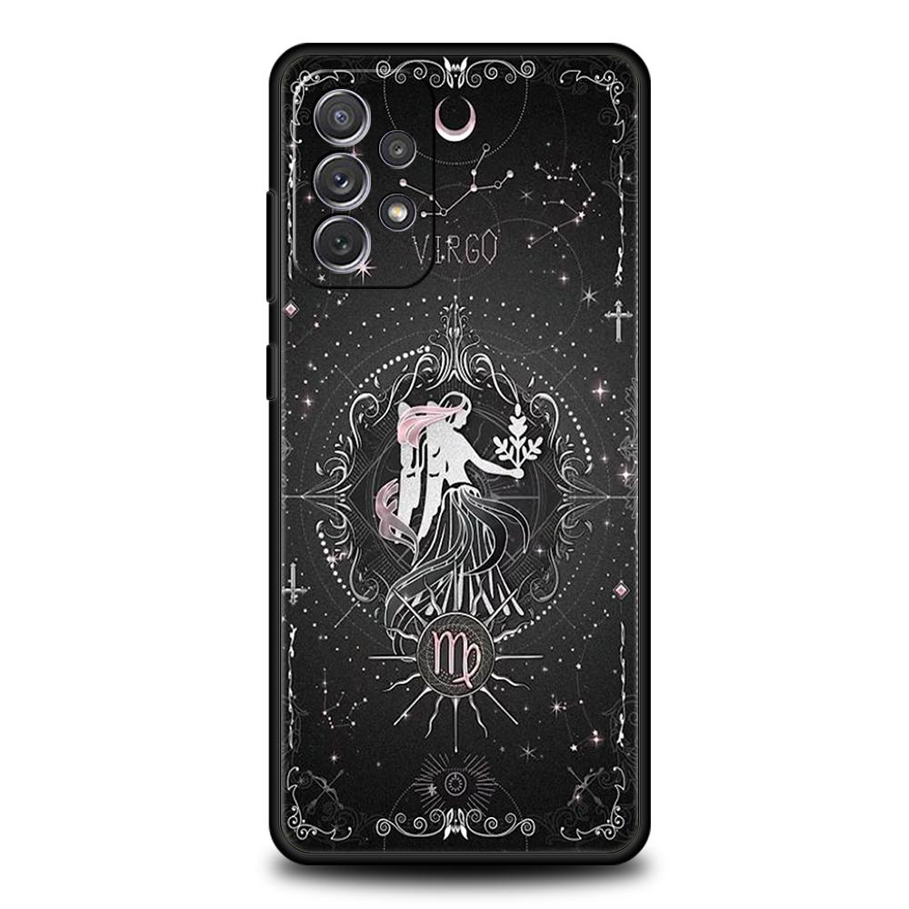 Чехол-накладка со созвездиями для Samsung Galaxy A55 A35 A15 A14 A25 A54 A51 A71 A72 A73 A32 A52 A52S A41 5G Силиконовый чехол Сумка