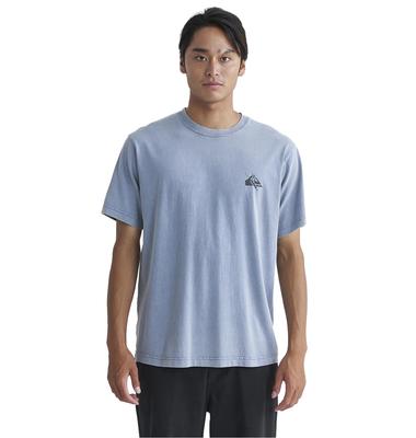 Quiksilver Футболка с коротким рукавом с принтом ДНК, винтажный вид стоунвош QST241013 BLU M