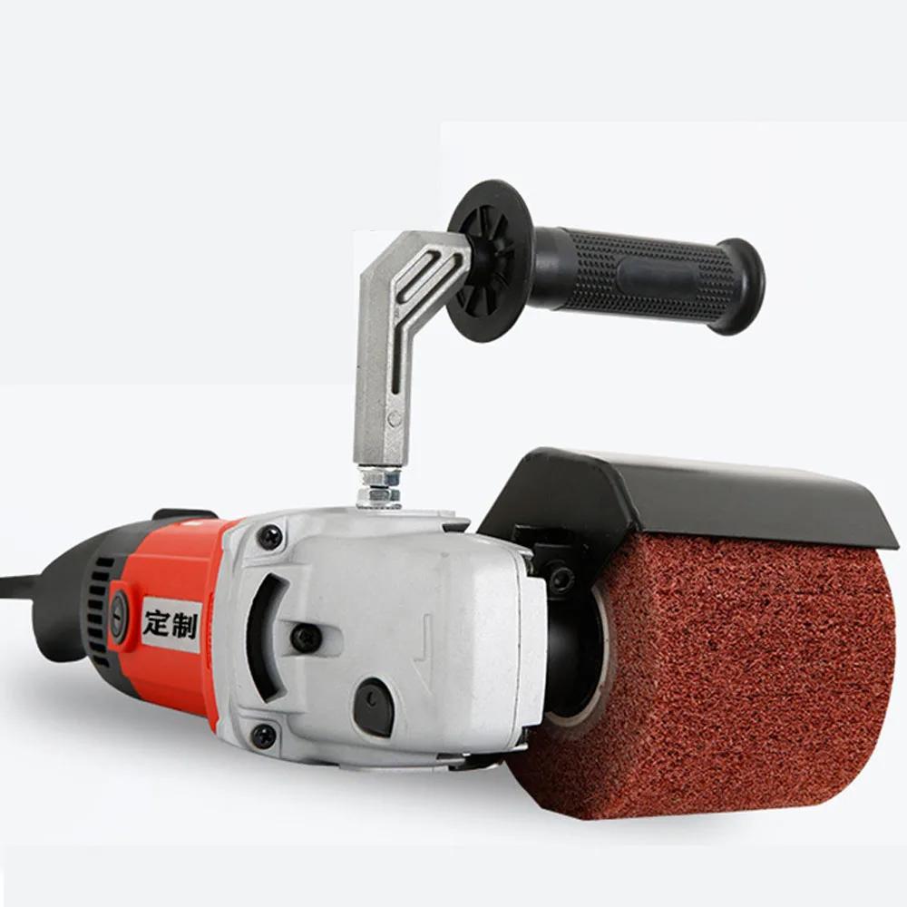 Handheld Metal Burnishing Machine 1400W 220V Electric Sander Polisher Wire Drawing Machine for Wood Stainless Steel Polishing