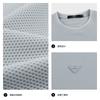 Jinammonia Honeycomb Jacquard Short Sleeve Round Neck T-shirt