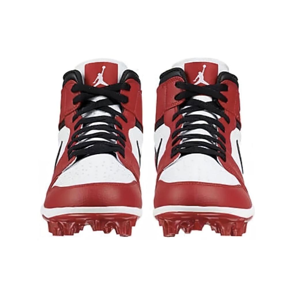 Мужские кроссовки Air Jordan 1 Mid TD Cleat Chicago 2023 Красный Белый Черный FJ6805-106