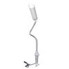Светодиодный рабочий светильник Gooseneck Silver C Clamp LED 21W Dimmable Machine Tool Work Light Aluminum Gooseneck
