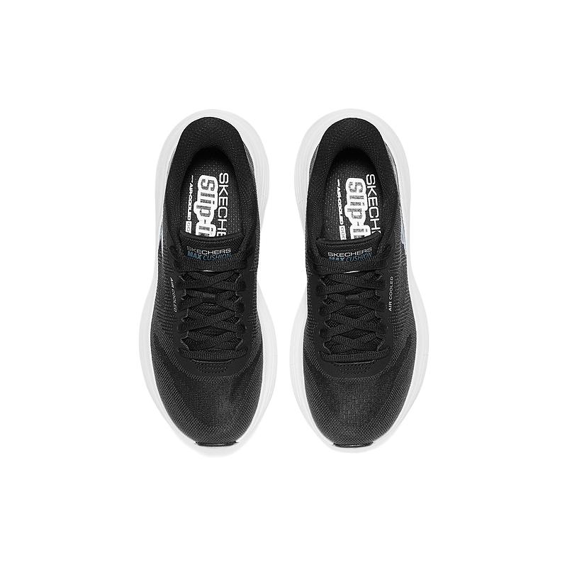 Skechers Серия Go Удобные Дышащие Низкие Беговые Кроссовки Женские Кроссовки Черный Белый 129473-BKW
