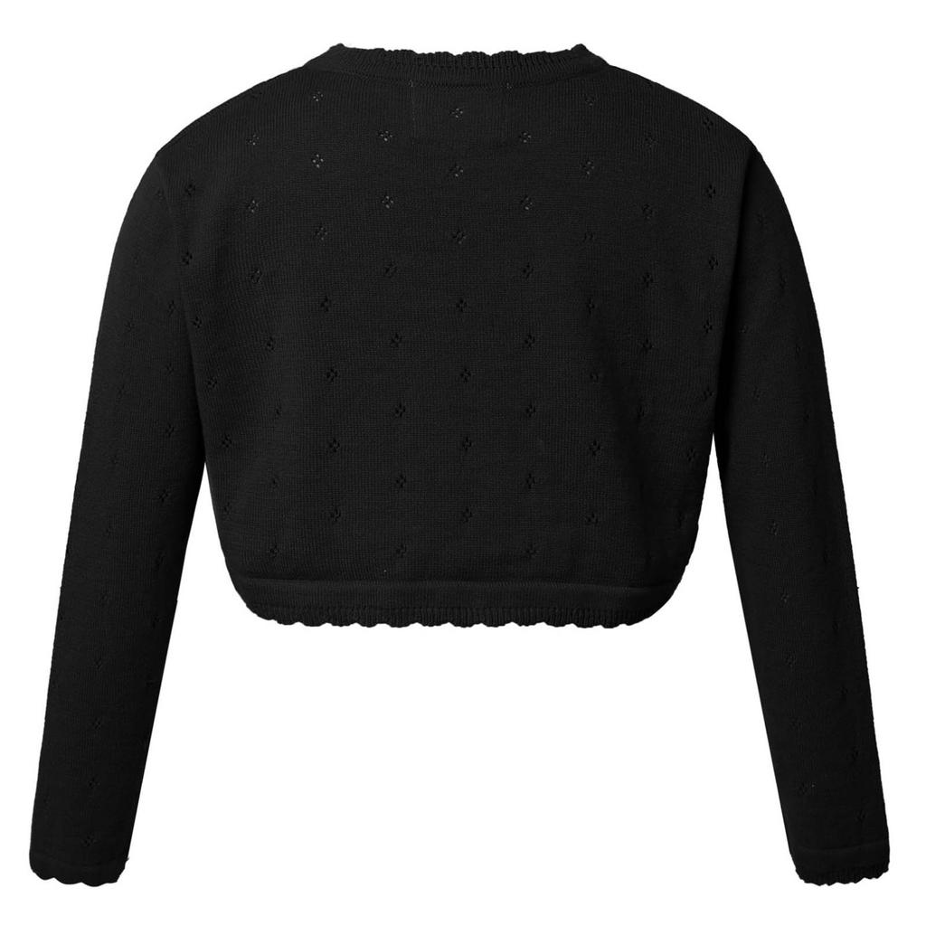 Kids Girls Long Sleeve Knit Bowknot Decor Cardigan Shrug Sweaters Party Dress Coat