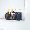 Metal Wire Mesh Magnetic Basket Storage Box Blackboard Chalk Pen Pencil Makeup