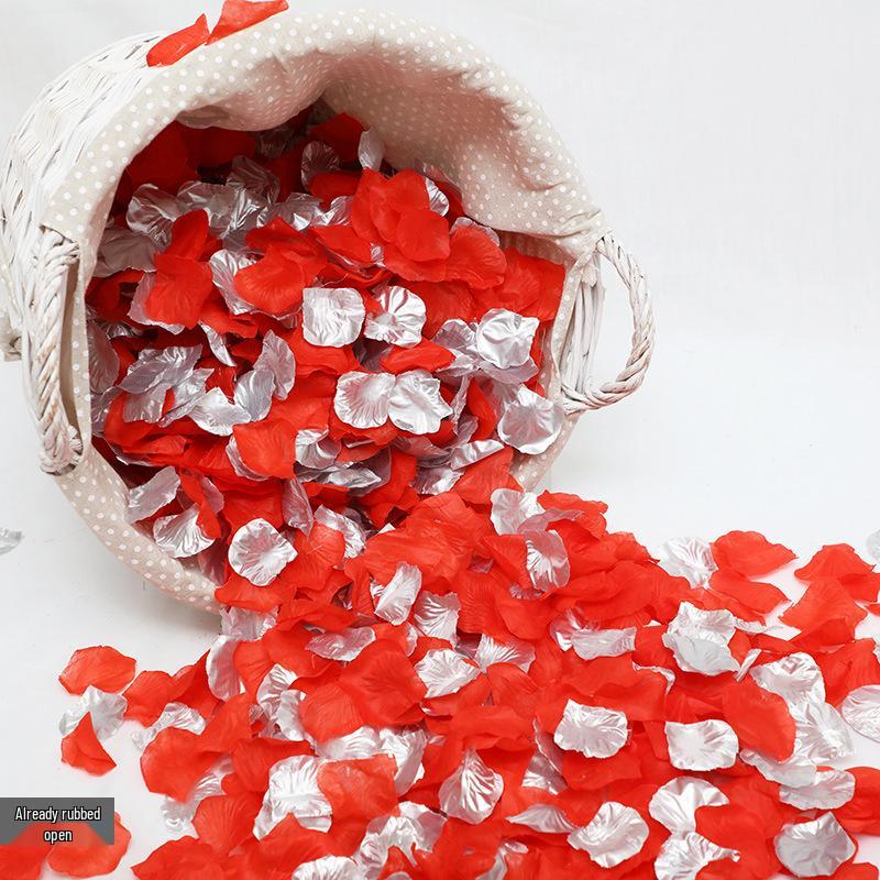 Романтический Свадебный Декор для Помолвки: Искусственные лепестки красной розы