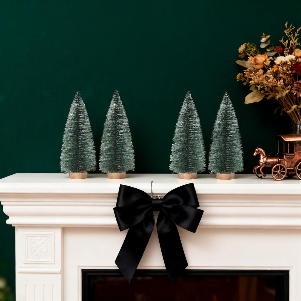 Рождественский Рождественская Елка Настольная, Маленькое Украшение из Игольчатой Ели, Композиция из Кедра для Стола, Дерево-Пагода