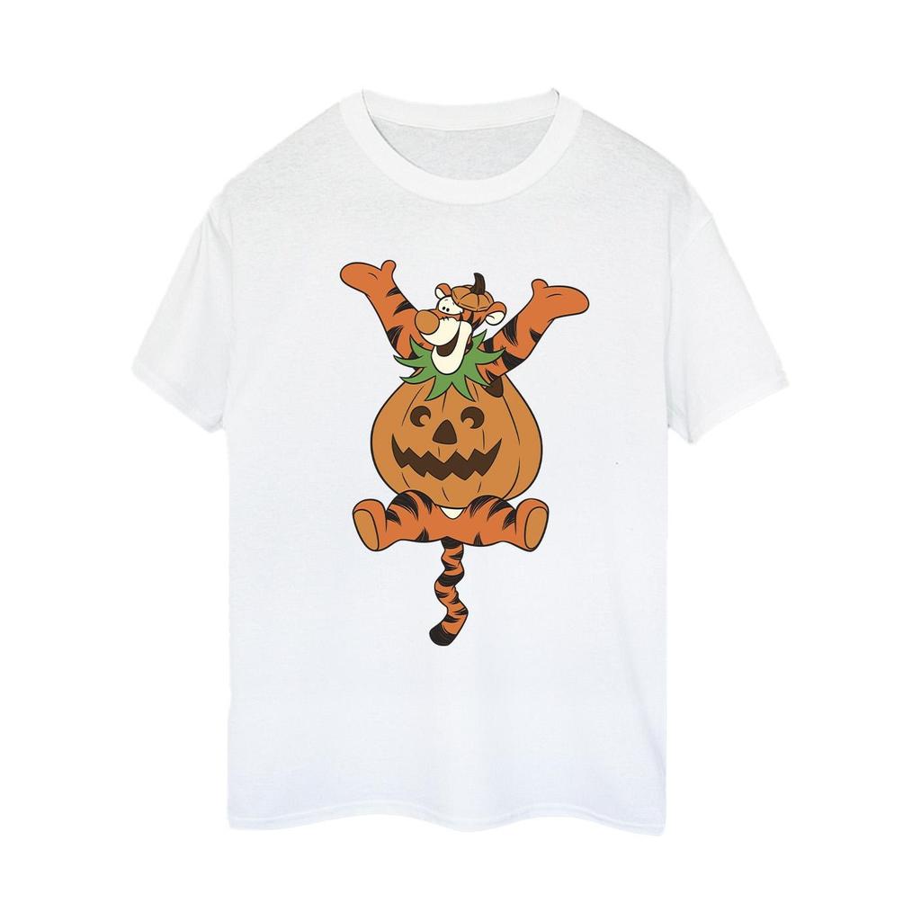 Winnie the Pooh Womens/Ladies Tigger Pumpkin Cotton Boyfriend T-Shirt