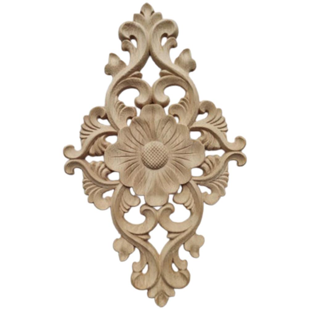 Door Cabinets Applique Wood Carving Elegant European Style European Carving
