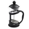 Кофейник 16x7,7 см. Пресс для кофе, 1 шт., черный, прозрачный