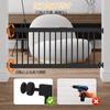 Pet Gate Dog Fldofaves Низкий тип собачьих ворот Pet Fence Dog Gate Собачьи ворота для маленьких собак Средние собаки В помещении Ширина Высота 60 см Черный 45 см-115 см