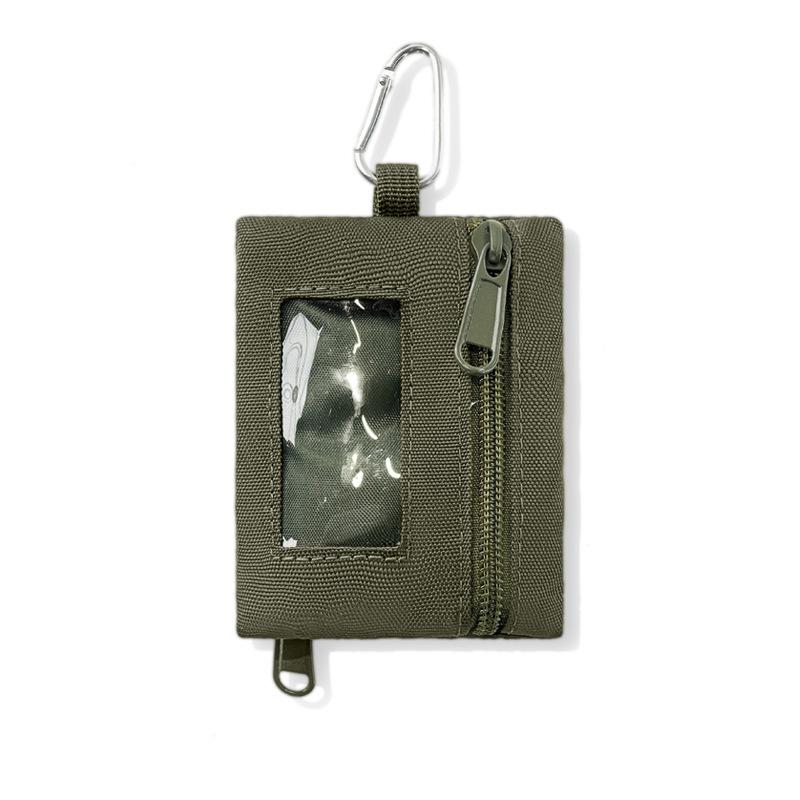 Outdoor Tactical Mini Coin & Key Canvas Pouch with Zipper