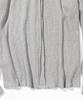 MASSNOUN Waffle Cut Divide Boat Neck Long Sleeve Mssls002-Gy