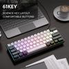 Новая миниатюрная проводная клавиатура Mini 60% Compact с 61 клавишей, RGB-подсветкой и мембранным экраном, выпущенная в 2025 году. Подходит для ПК, офисных компьютеров и ноутбуков под управлением Windows.