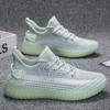 Мужские дышащие повседневные кроссовки для бега из сетки Flyknit на гелевой подошве