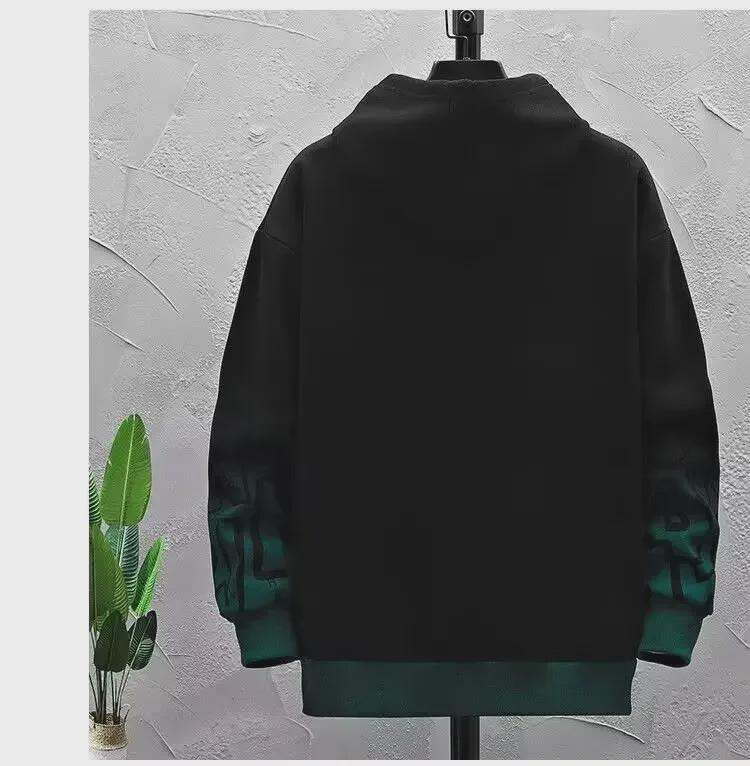 Boys' 2023 Hooded Plus Velvet Sweatshirt - Junior & High School Winter Jacket