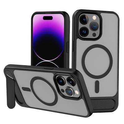 Для iPhone 16 15 14 13 Pro Max чехол MagSafe магнитный невидимый кронштейн рамка задняя панель ПК защита от падения задняя крышка
