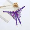 Butterfly Sexy Mesh Thongs Open Crotch Bowknot T-Pants Lace Embroidered Panties  Anniversary