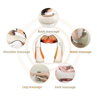 Глубокий разминающий массажер для шеи, плеч, ног, рук, тела, портативный, с подогревом, компрессионный массажный пояс, облегчение боли, оборудование для физиотерапии