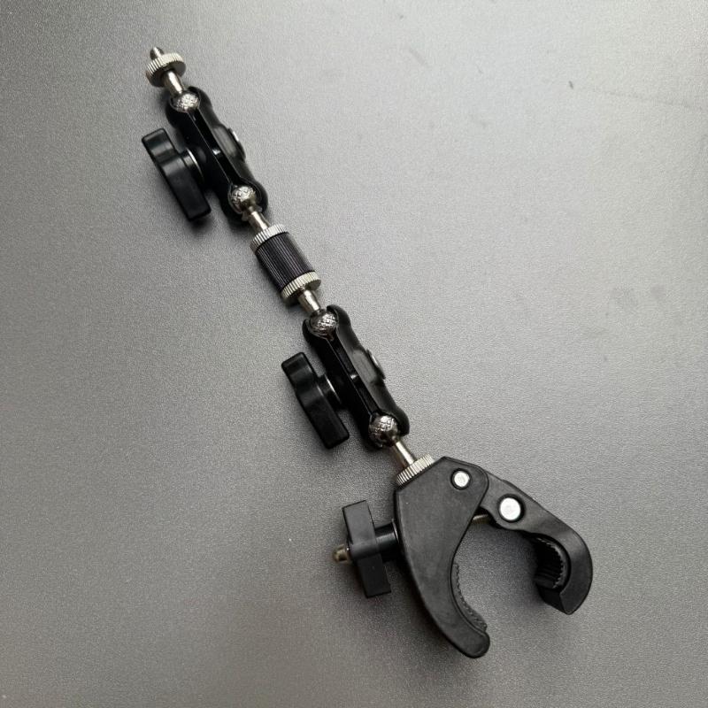 База шарового шарнира 1/4 дюйма Двойной socket-arm Удлинительный рычаг Крепление для телефона на мотоцикл/велосипед Оборудование для экшн-камеры Осветительное оборудование