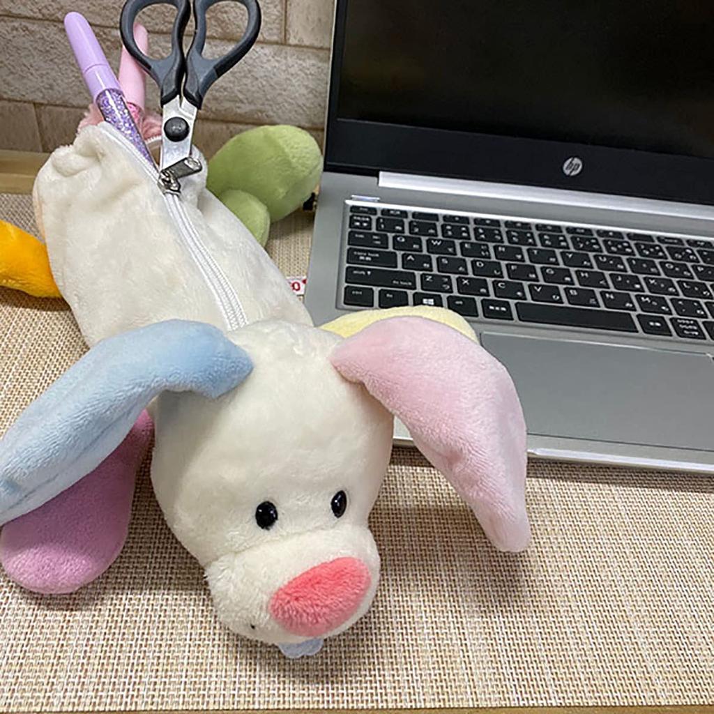 NICI Rainbow Rabbit Figure Pouch Pencil Case