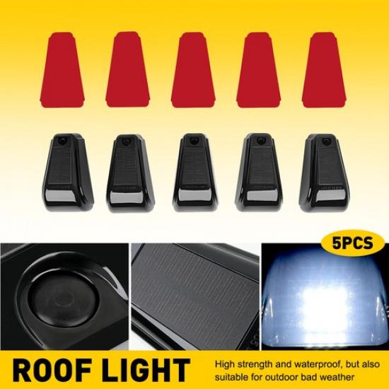 5X Габаритный огонь на крышу кабины для Peterbilt Kenworth Freightliner LED Белый/Янтарный