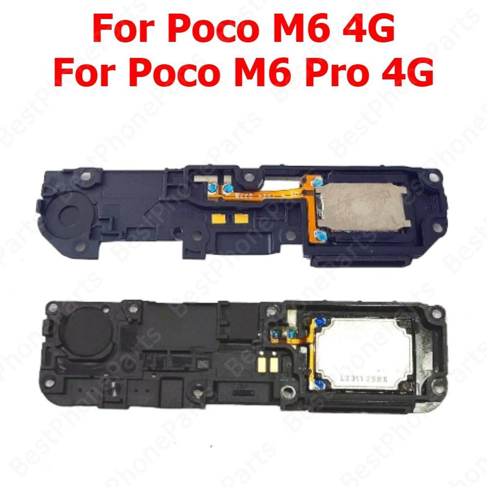 Loudspeaker For Poco M6 Pro 4G PocoM6 M6Pro Buzzer Ringer Bottom Loud Speaker Sound Module Mobile Phone Replacement Parts