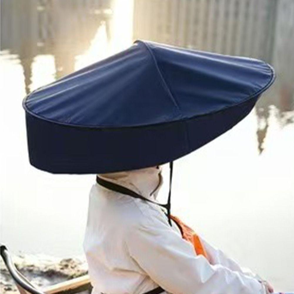 Lightweight Sun Umbrella Hat Hands Free Wide Brim Sun Hat for Farming Cycling Fishing Gardening