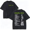 Summer New Singer Charli Xcx T-shirt Music Fashion Film Tour 2026 Graphic T Shirts Men Women Hip Hop Punk T-shirt Streetwear Oversized Tshirt