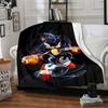 1Pc Shadow Hedgehog Flannel Blanket, Soft And Comfortable, Casual Warm, Camping Travel, Christmas, Halloween Xmas Gift L1318
