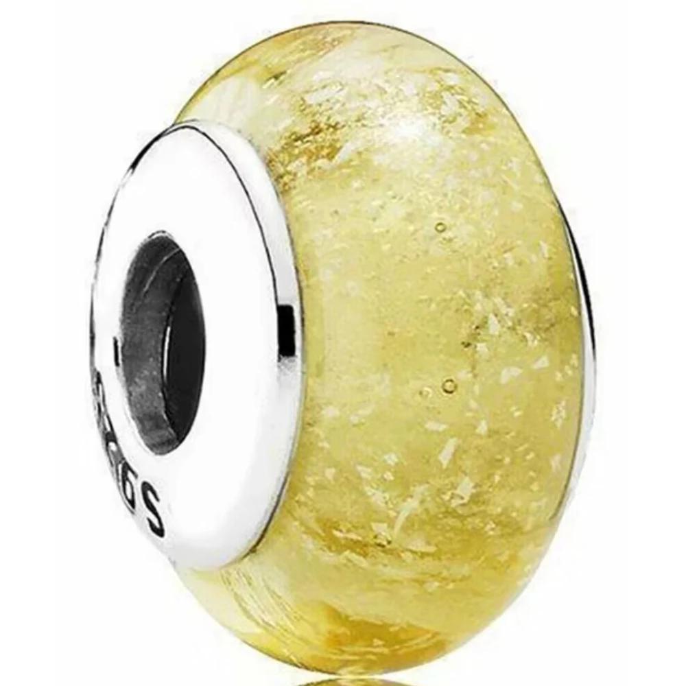 Новые оригинальные медные бусины-шармы из муранского стекла в виде цветка и листа, космическая радуга, для браслета, сделай сам, женские ювелирные изделия, подарок