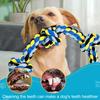 Christmas Dog Rope Toy 5 Knots Tough Tug Toy Rope Indestructible Dog Chew Rope Toy for Aggressive Chewers Large Breed Dogs Teeth Cleaning Tug of War
