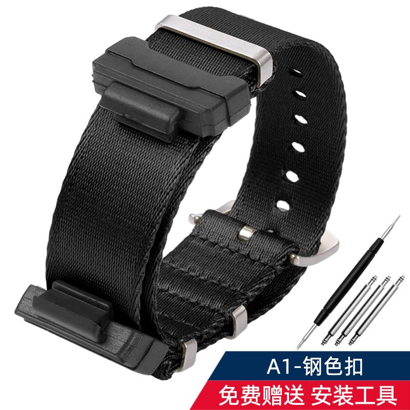 Адаптер 16 мм + Нейлоновый ремешок для Casio Gshock GA120 GA100 5600 GWM5610 DW6600 Аксессуары для ремешка часов
