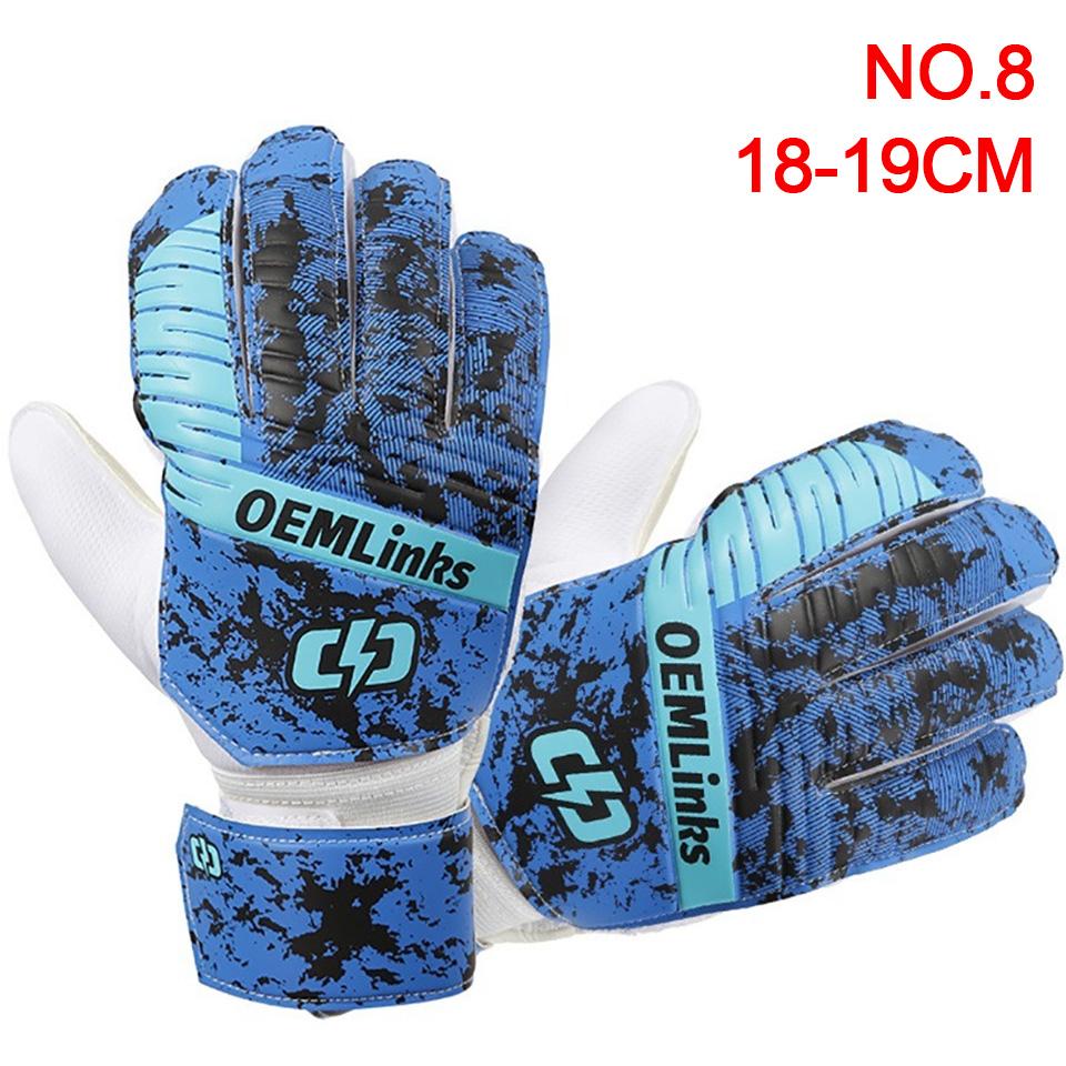 Loogdeel 1 пара взрослых детей футбольное снаряжение профессиональные мальчики спортивные тренировочные вратарские перчатки противоскользящая защита пальцев
