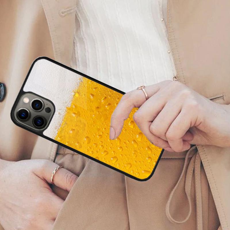 Пиво Алкоголь Лето Пузырьки Магнитный Чехол для Телефона ДЛЯ APPLE iPhone 17 Air 16 14 13 12 Pro Max 15 Plus Беспроводная Обложка MagSafe