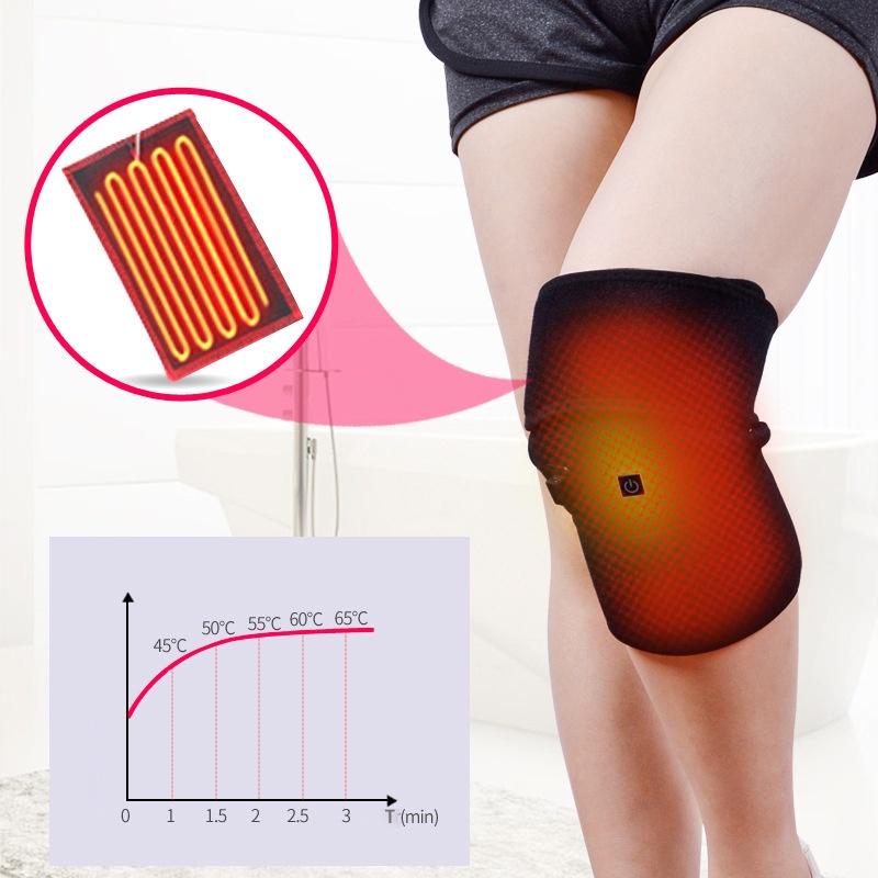 Portable Electric Knee Heating Wrap Brace With Fastheating Technology And Cold Compression Option For Arthritis And Muscle Soreness