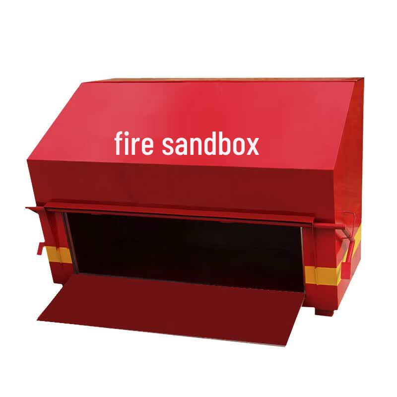 Minggu Heavy-Duty Foot-Operated Galvanized Fire Sand Box