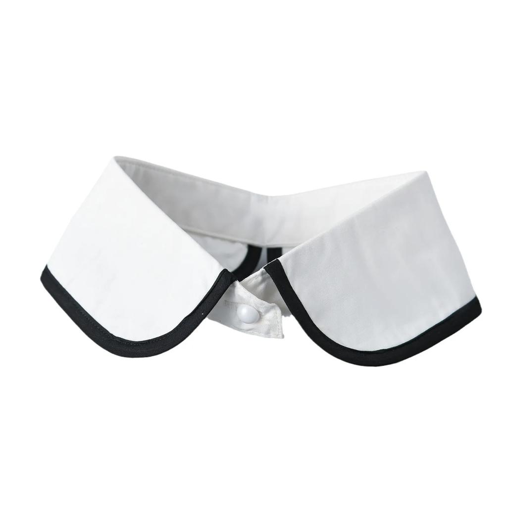 Women Shirt Fake Collar For Women Half Shirt Tie Neckwear Decorative Ladies Detachable Collar For Lapel