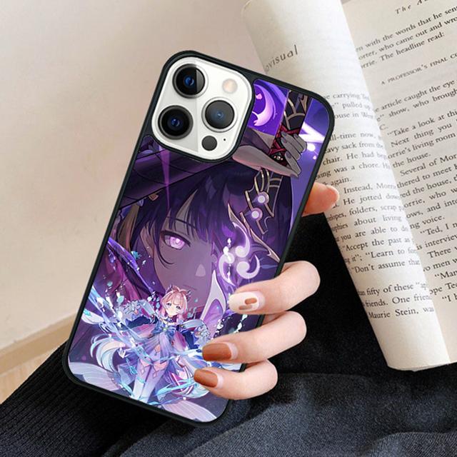 Raiden Shogun Genshin Impact Phone Case Cover For iPhone 17 Air 16 15 14 plus 12 13 pro max coque Shell Fundas