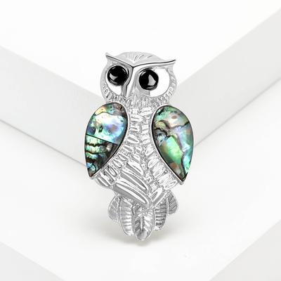 Ветер Креативный Abalone Shell Сова Брошь High-End Ретро Темперамент Аксессуары Для Одежды Булавка Корсаж