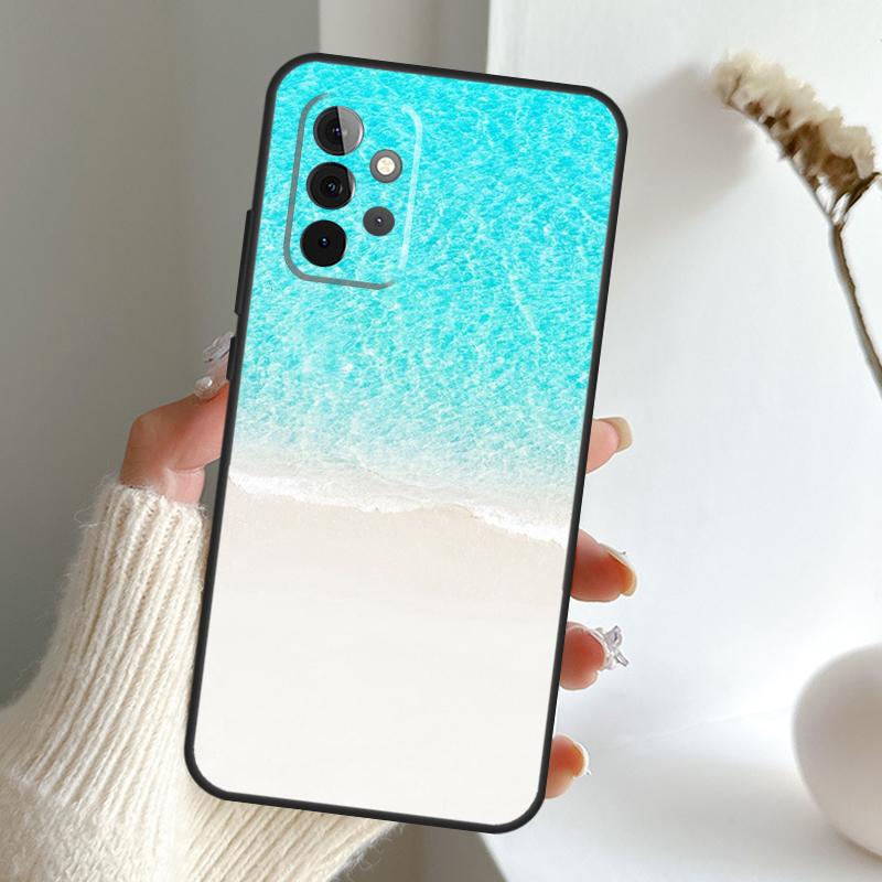 Синие Морские Волны Чехол Для Samsung Galaxy A34 A54 A14 A15 A35 A55 A16 A26 A36 A56 A52 A12 A32 A13 A33 A53 A17
